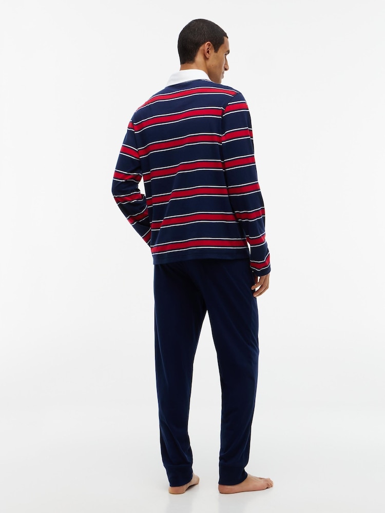 Conjunto de pijama de camisa de rugby Heritage de Tommy Hilfiger - Imagen 2 de 9