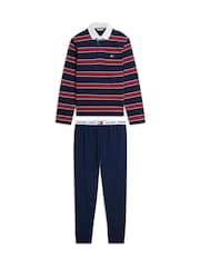 Conjunto de pijama de camisa de rugby Heritage de Tommy Hilfiger - Imagen 6 de 9