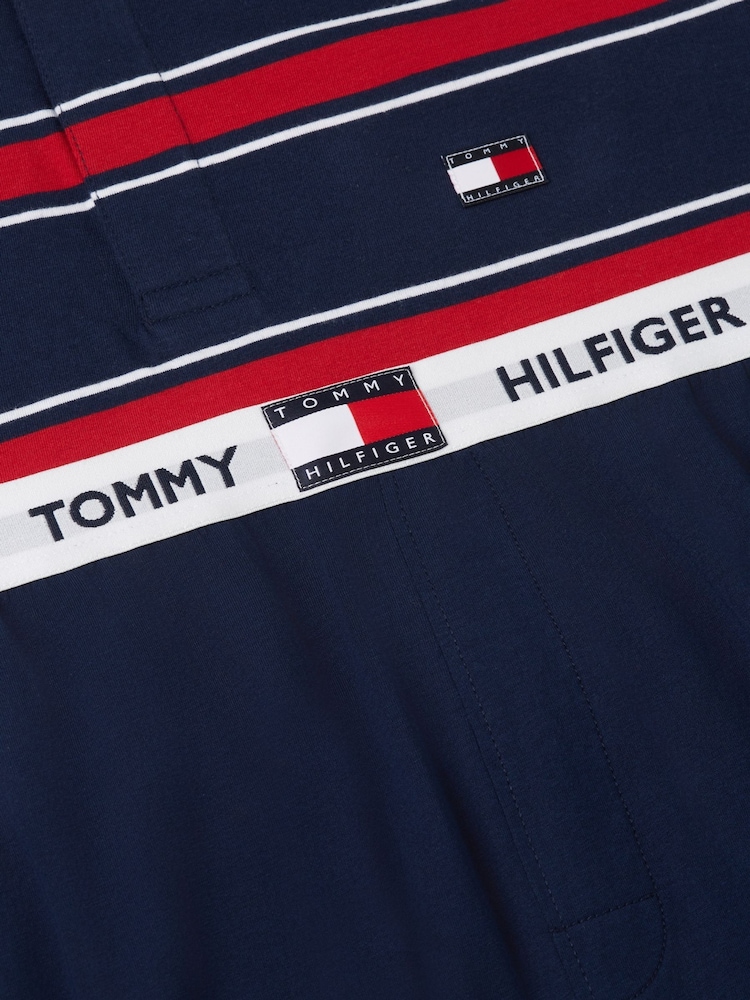 Conjunto de pijama de camisa de rugby Heritage de Tommy Hilfiger - Imagen 9 de 9
