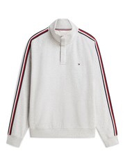 Cinza - Tommy Hilfiger Global listrado com Botões Moletom - Imagem 4 de 5