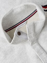 Cinza - Tommy Hilfiger Global listrado com Botões Moletom - Imagem 5 de 5