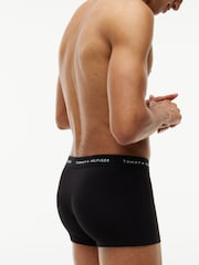 Tommy Hilfiger Green Signature Logo Contrast Waistband Trunks 3 Pack - Image 5 of 6