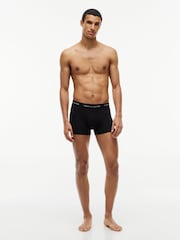 Tommy Hilfiger Green Signature Logo Contrast Waistband Trunks 3 Pack - Image 6 of 6