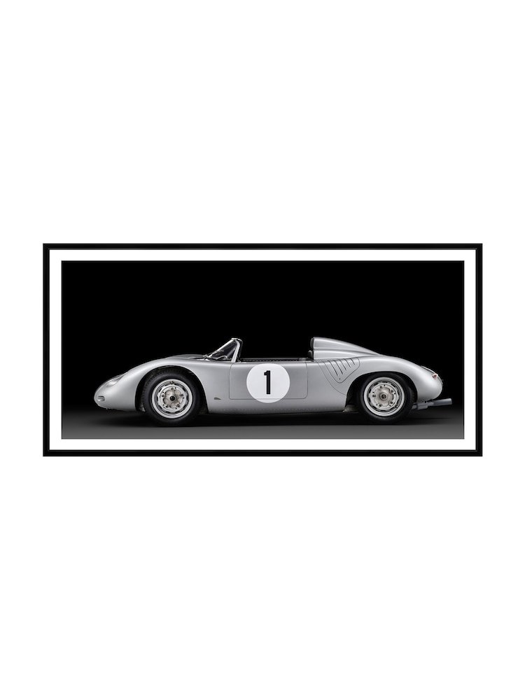 Brookpace Lascelles Silver Porsche 718 RSK Artwork In Matt Black Frame - Image 2 of 3 Brookpace Lascelles Silver Porsche 718 RSK Artwork In Matt Black Frame - Image 2 of 3