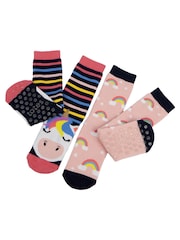 Totes Pink Toasties Childrens Original 2 Pack Socks - Image 2 of 4