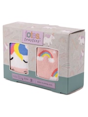 Totes Pink Toasties Childrens Original 2 Pack Socks - Image 4 of 4