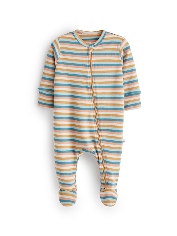 KIDLY Organic Zip 100% Cotton Sleepsuit - Image 1 of 5