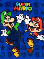 Poncho de toalha de personagem Vanilla Underground Blue Super Mario 100% algodão - Imagem 4 de 6
