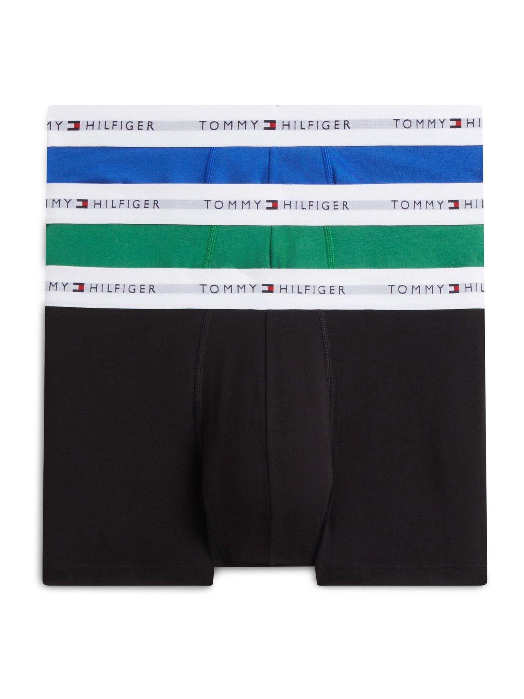 Tommy Hilfiger Men's 3-Pack Logo Waistband Trunks Multi Large - Image 4