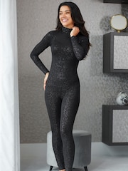 Pour Moi Black Glitter Second Skin Thermals - Image 5 of 5