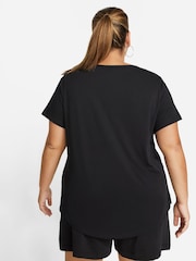 Nike Black Curve Sportswear Club Essentials T-Shirt - Image 2 of 5