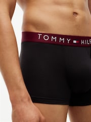 Tommy Hilfiger Red Original Logo Waistband Trunks 3 Pack - Image 5 of 6