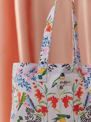 Cath Kidston White Birds Print Large Canvas Tote Bag - Image 5 of 6