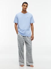 Azul/Azul Claro/Verde - Pacote com 1 unidade de t-shirts de algodão Tommy Hilfiger 3 - Imagem 4 de 8