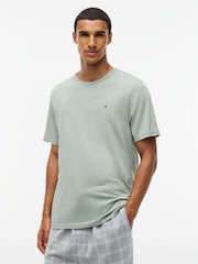 Azul/Azul Claro/Verde - Pacote com 1 unidade de t-shirts de algodão Tommy Hilfiger 3 - Imagem 6 de 8