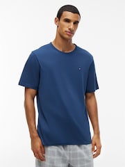 Azul/Azul Claro/Verde - Pacote com 1 unidade de t-shirts de algodão Tommy Hilfiger 3 - Imagem 7 de 8