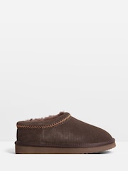 Hush Brown Chrome Padded Collar Snug Slippers - Image 1 of 4