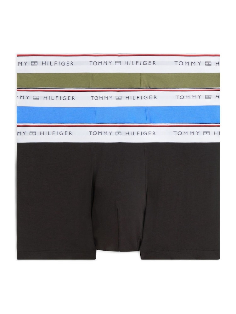 Negro - Bañador Tommy Hilfiger Global Stripe Logo Waistband 3 Pack - Imagen 1 de 6 Negro - Bañador Tommy Hilfiger Global Stripe Logo Waistband 3 Pack - Imagen 1 de 6
