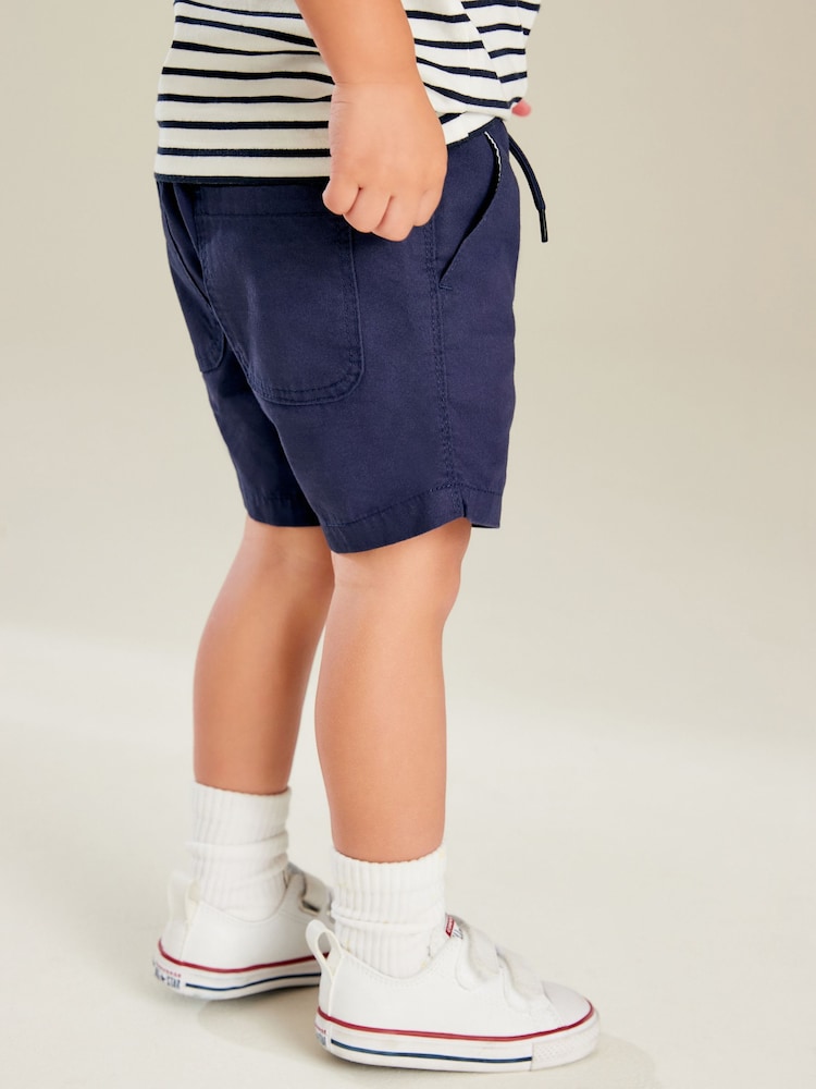 Navy Blue Pull On Shorts (3mths-7yrs) - Image 3 of 6