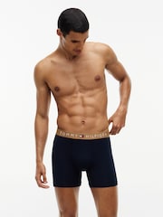 Tommy Hilfiger Blue TH Original Contrast Waistband Boxer Briefs 3-Pack - Image 6 of 7