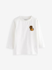 Multi Animal Long Sleeve T-Shirts 5 Pack (3mths-7yrs) - Image 5 of 8