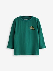 Multi Animal Long Sleeve T-Shirts 5 Pack (3mths-7yrs) - Image 6 of 8
