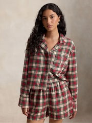 Ensemble crop top et boxer en coton brossé Polo Ralph Lauren - Image 1 de 4