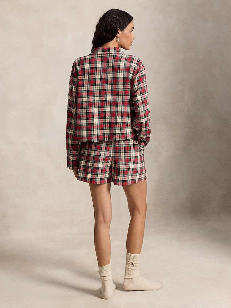 Ensemble crop top et boxer en coton brossé Polo Ralph Lauren - Image 4 de 4