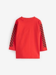 Black/White/Red Long Sleeve Transport T-Shirts 3 Pack (3mths-7yrs) - Image 8 of 9
