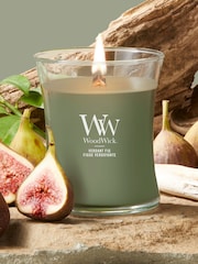 Woodwick Green Medium Hourglass 1 Wick Candle - Image 1 of 3