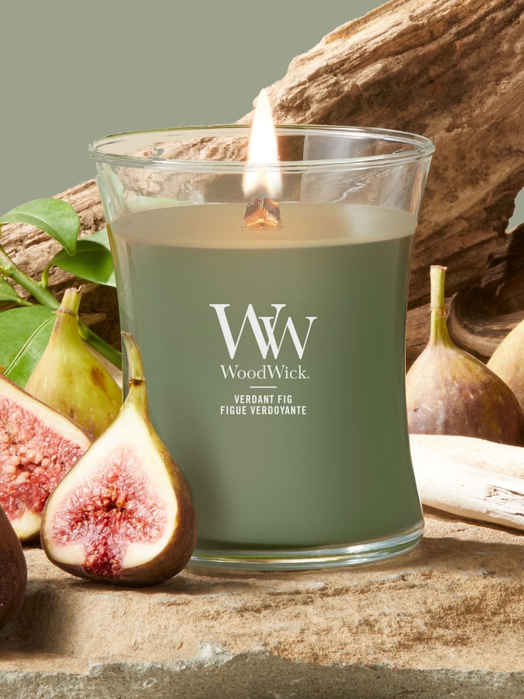 Woodwick Green Medium Hourglass 1 Wick Candle - Image 1 of 3 Woodwick Green Medium Hourglass 1 Wick Candle - Image 1 of 3