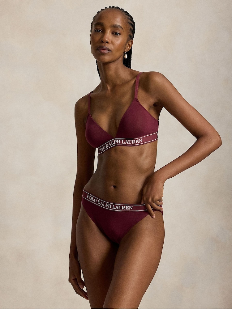 Polo Ralph Lauren Polo Essentials Triangle Bralette - Image 2 de 5 Polo Ralph Lauren Polo Essentials Triangle Bralette - Image 2 de 5