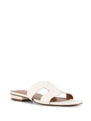 Dune London White Wide Fit Loupe Smart Slider Sandals - Image 3 of 7