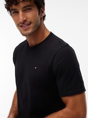 Tommy Hilfiger Blue/Black/White Cotton T-Shirts 3 Pack - Image 5 of 6