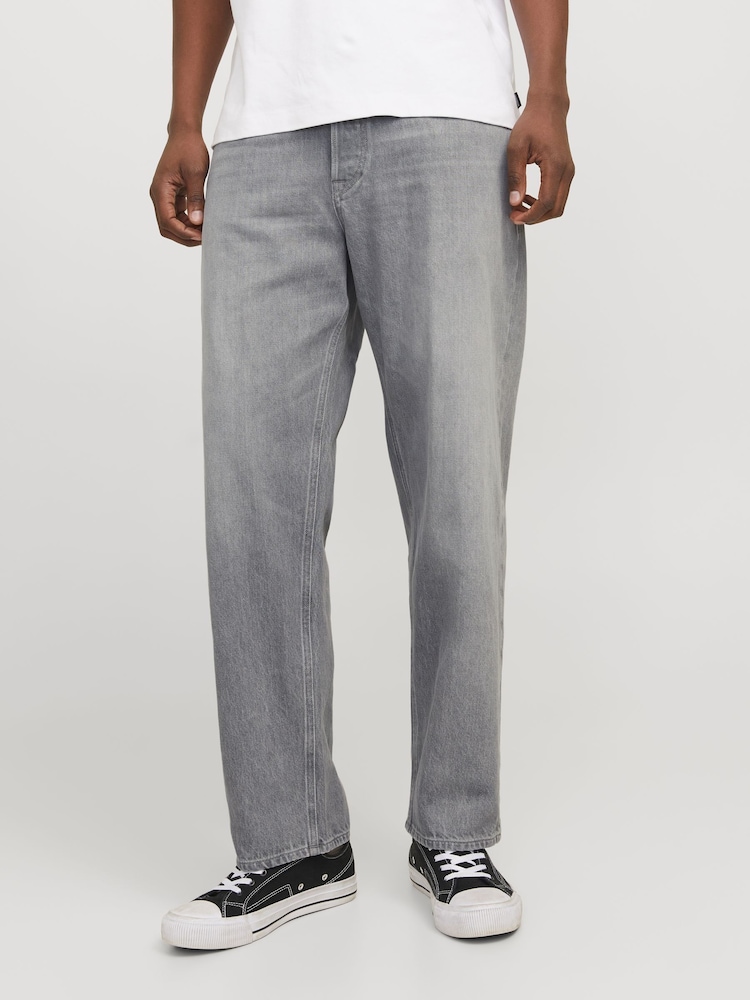 JACK & JONES Grey Loose Fit Eddie Jeans - Image 1 of 6 JACK & JONES Grey Loose Fit Eddie Jeans - Image 1 of 6