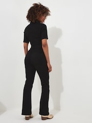 Joe Browns Black Roxie Denim Petite Jumpsuit - Image 3 of 7