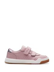 Clarks Pink Standard Fit (F) Urban Solo Trainers - Image 1 of 7
