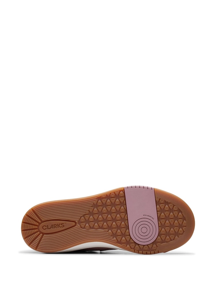 Clarks Pink Standard Fit (F) Urban Solo Trainers - Image 7 of 7