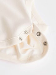 Cream Essential Baby Long Sleeve Bodysuits 5 Pack - Image 5 of 7