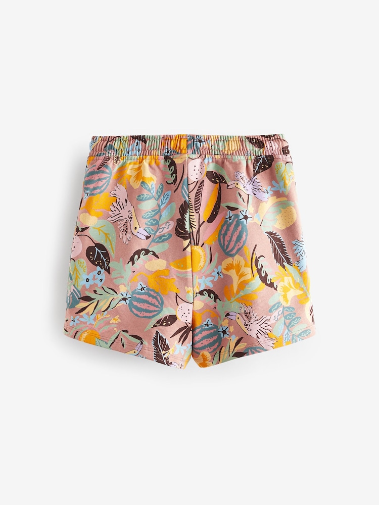 Multi White/Blue/Pink/Tie Dye/Tropical 5 Pack 100% Cotton Shorts (3-16yrs) - Image 2 of 3