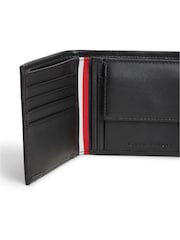Tommy Hilfiger Black Corporate Leather Bifold Card And Coin Wallet - Image 3 of 4