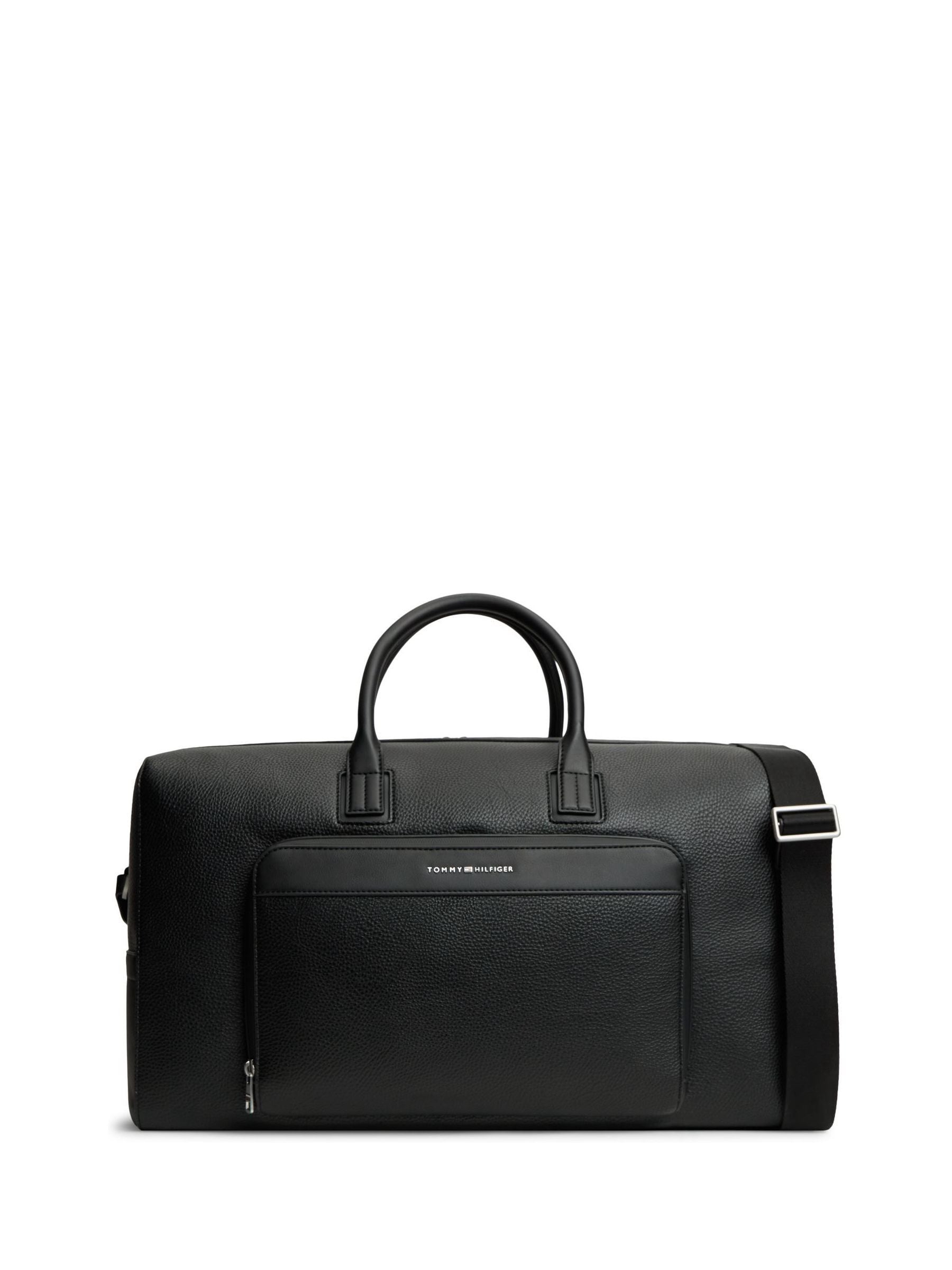 Tommy Hilfiger Men's Central Pebble Grain Holdall Duffel Bag Black - Image 5