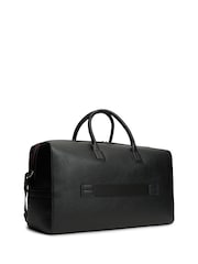 Tommy Hilfiger Black Metal Logo Pebble Grain Duffel Bag - Image 2 of 5