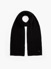 Tommy Hilfiger Black Flag Scarf With Cashmere - Image 1 of 4