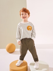 Green/Purple Long Sleeve Animal Print Character T-Shirts 3 Pack (3mths-7yrs) - Image 3 of 10