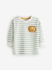 Green/Purple Long Sleeve Animal Print Character T-Shirts 3 Pack (3mths-7yrs) - Image 9 of 10