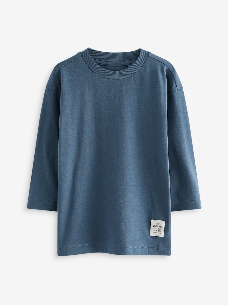 Multi Plain Long Sleeve T-Shirts 5 Pack (3mths-7yrs) - Image 2 of 8
