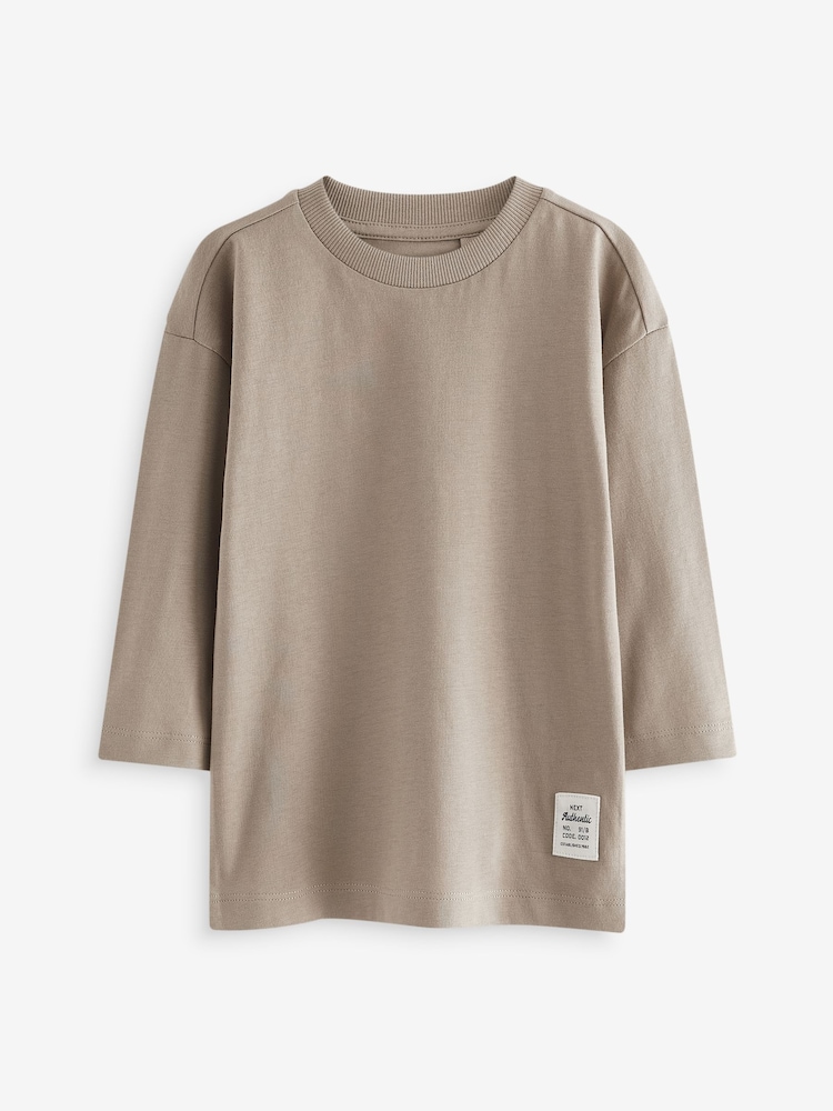 Multi Plain Long Sleeve T-Shirts 5 Pack (3mths-7yrs) - Image 4 of 8
