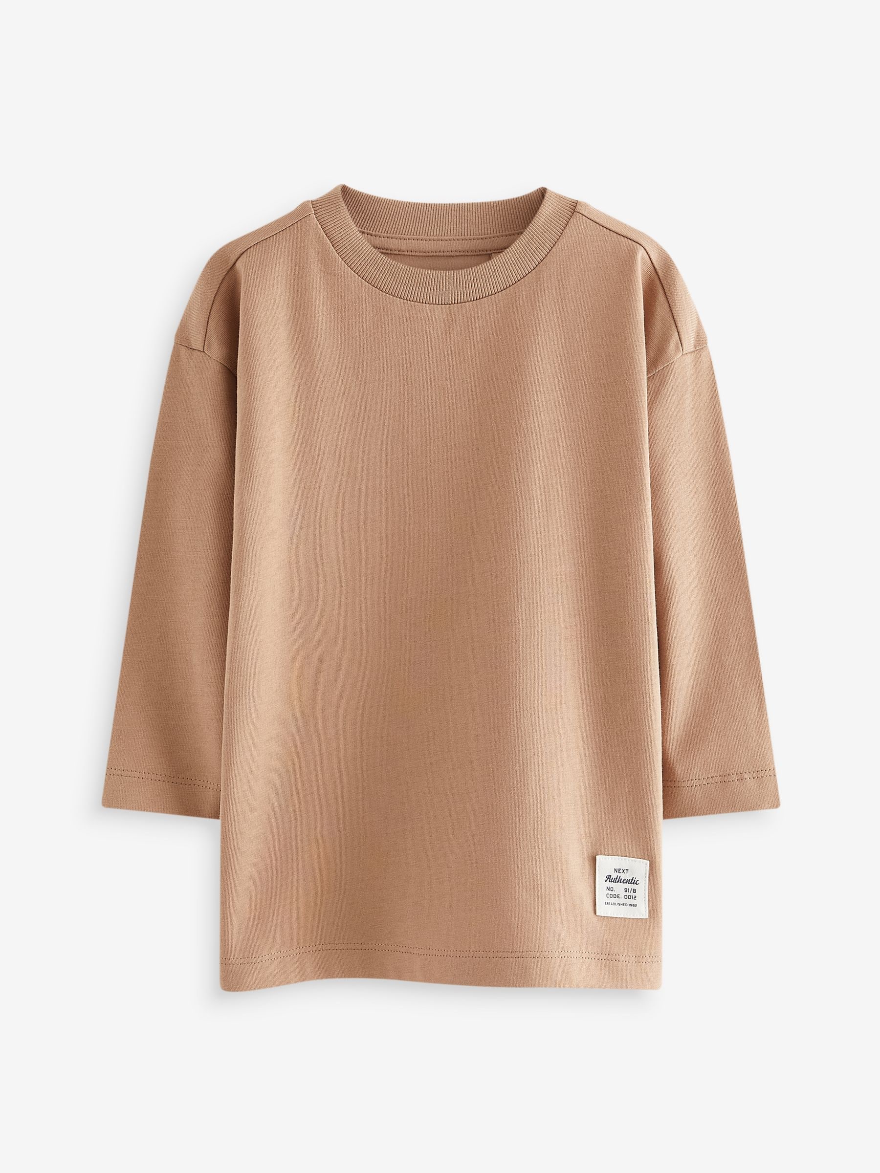 Buy Multi Plain Long Sleeve T-Shirts 5 Pack (3mths-7yrs