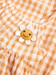  Vichy-Karos, Orange - Locker geschnittener Overall (3 Monate – 7 Jahre) - Bild 7 von 7